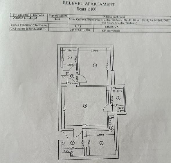 Vâna apartament 2 camere situat lângă Grădina Botanică  - 8