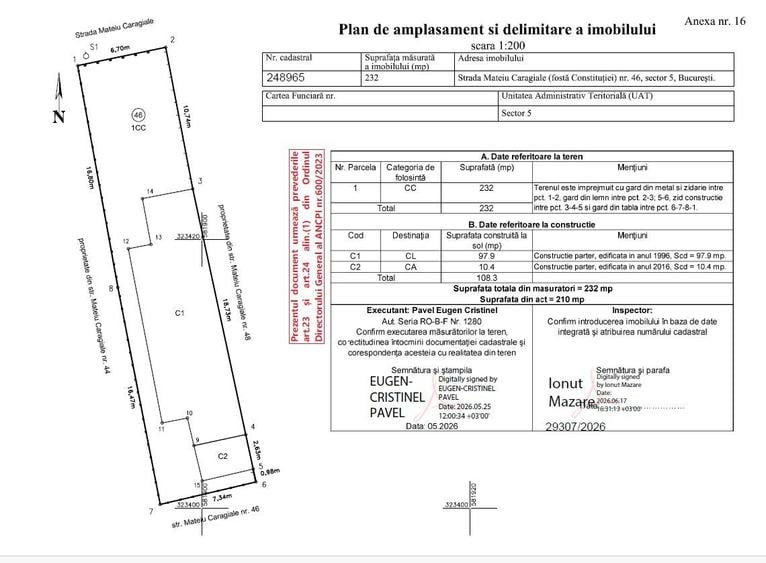 Casă cu 3 camere cu Teren 232 Mp în Ghencea