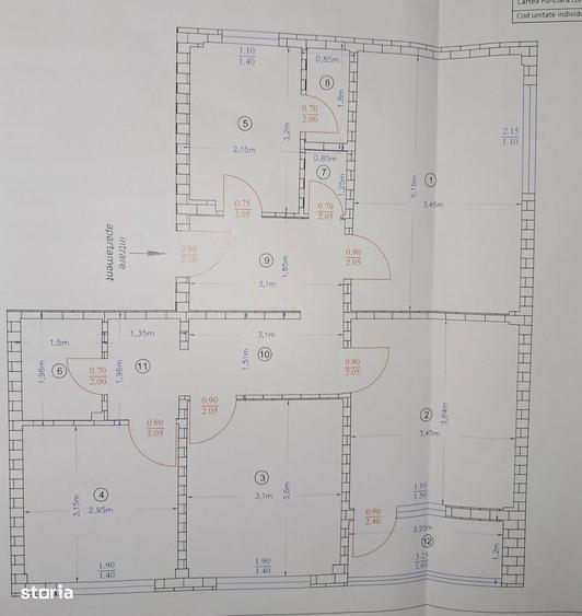 4 camere decomandat, centrala, boxa, etaj 1, 2 bai, Aleea Giurgeni - 5