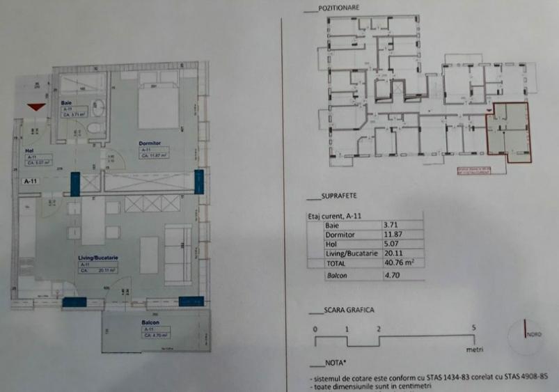 Apartament 2 camere mobilat complet balcon inchis etaj 2/5 cu lift - 5