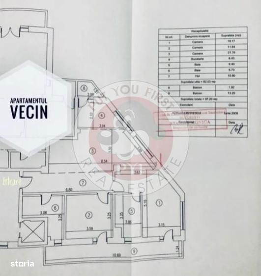 Cutitul de Argint l Apartament 3 camere l Decomandat l 98mp l B10618 - 2