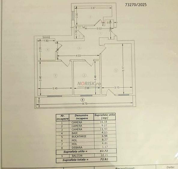 3 Camere METROU Obor | 73 MP | Renovat | Ideal locuit/investiție - 2