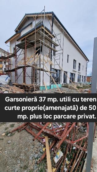Garsonieră 37 mpu. grădină 50 mp. loc parcare privat, încălzire în pardoseală!