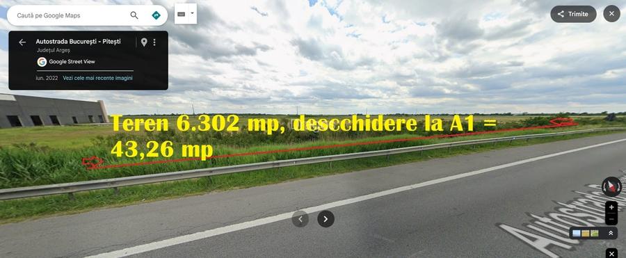 VÂNZARE TEREN - OPORTUNITATE EXCEPȚIONALA - LÂNGĂ AUTOSTRADA A1 !
