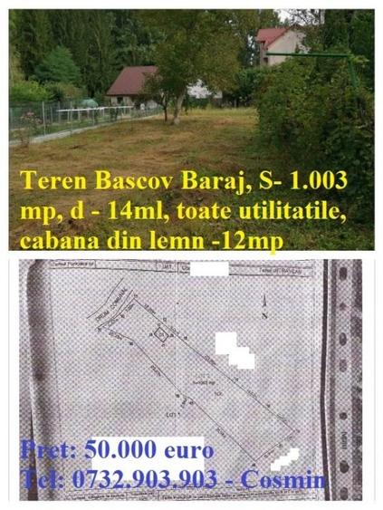 Teren BASCOV- BARAJ, 1.003mp, toate utilitatile - 2