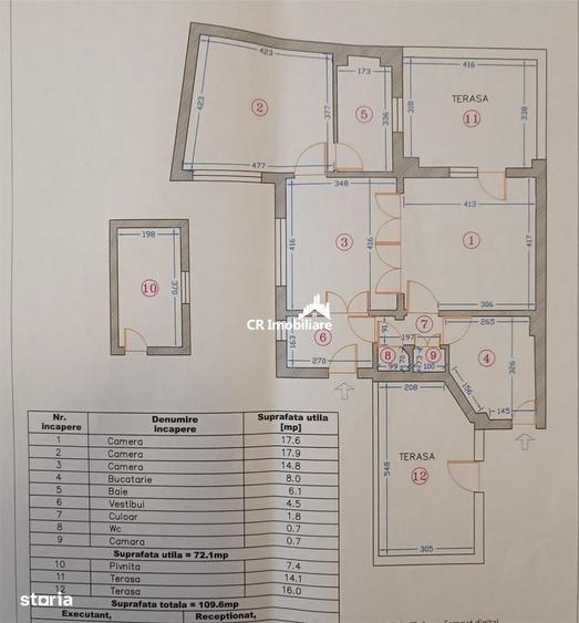 Apartament cu 4 camere semidecomandat în Ultracentral