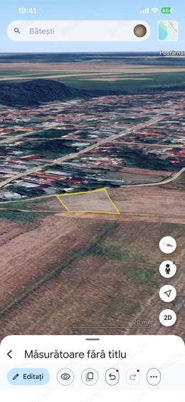 Teren de 1100 mp, în Bătești