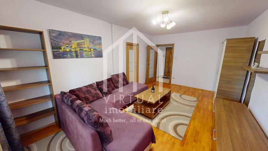 Apartament cu 2 camere decomandat, mobilat în Central