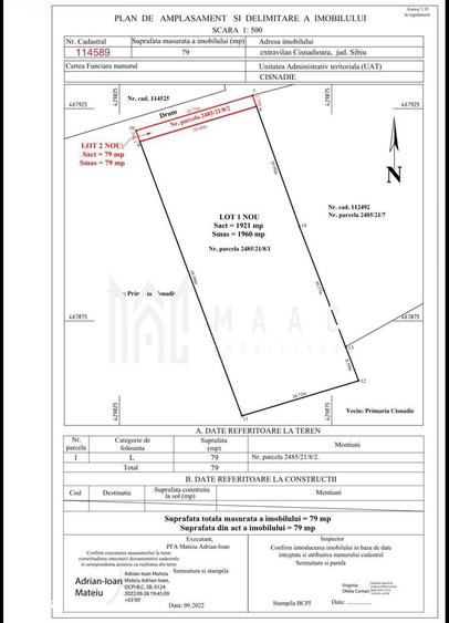 Teren intravilan I Cisnadioara I 1960 mp cu PUZ - 9