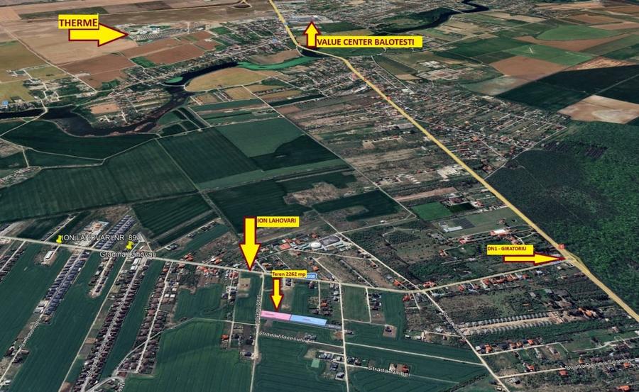 Oportunitate! Teren intravilan 2262 mp | BALOTESTI | ION LAHOVARI | Gaz-Curent - 3