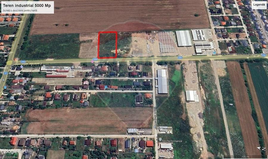 Teren 5.000mp Balotesti cu autorizatie hala - 2