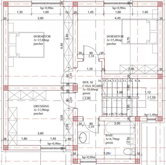 Casa Individuala, Complet Finalizata, 5 Camere - 16