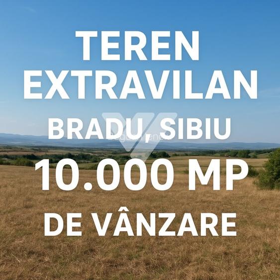Teren extravilan de vanzare in Bradu - Sibiu – 10000 mp