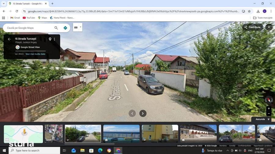 Teren 1053 mp cu deschidere 18 m Razboieni, str. Turce?ti - 3