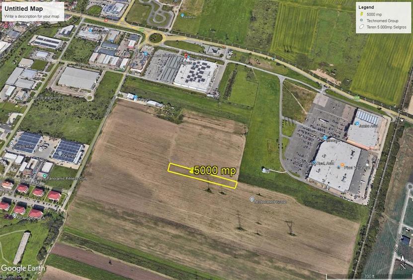Teren  de 5000 mp langa Selgros - Jumbo - Real - Altex - 2