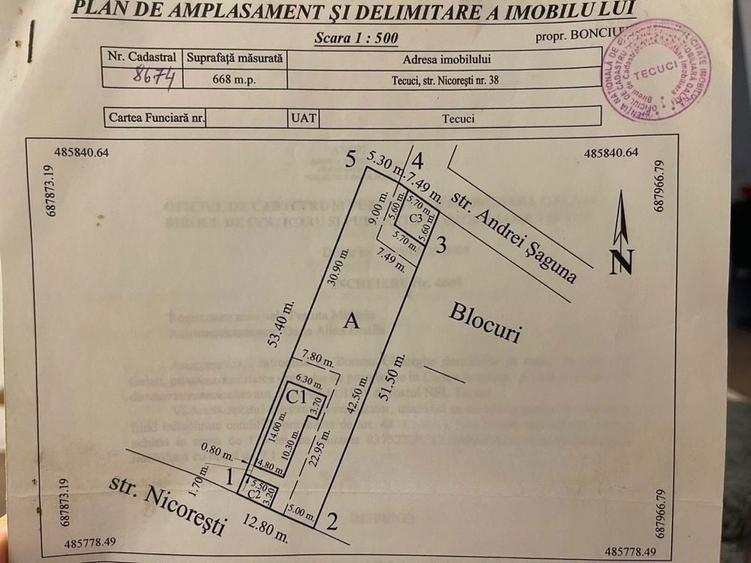 Casa Tecuci teren 670mp+anexe/2 iesiri strada Nicoresti-Andrei Saguna - 7