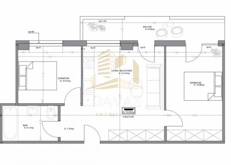 Apartament cu 3 camere semidecomandat în Gheorgheni — fotografia 3