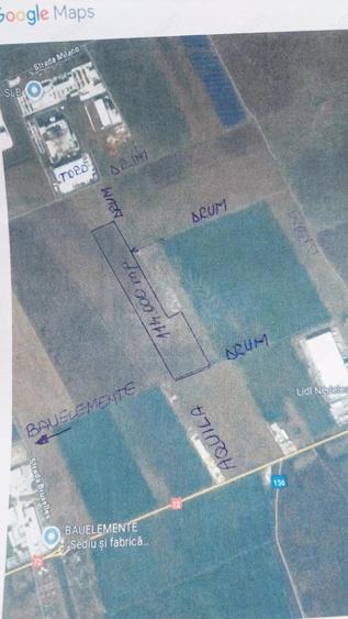Teren extravilan DN 72 langa Parcul Industrial - Bauelemente /Aquila - 1