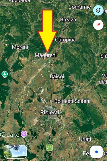 Vanzare teren intravilan 3000 mp, deschidere 28 m cu utilități Măgureni, Prahova - 1