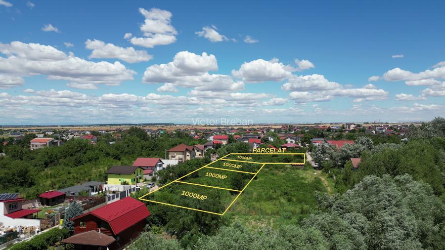 Parcele de 1000-4000mp cu acces facil și utilități complete