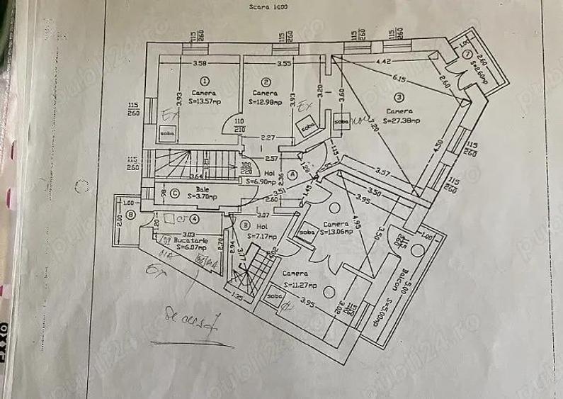 Armeneasca, apart 5 cam 180 mp - 7