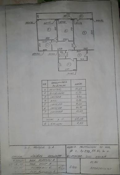 Apartament cu 3 camere decomandat în Pantelimon
