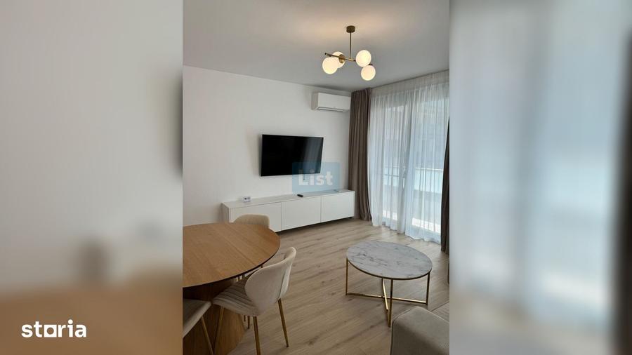 Apartament cu 2 camere semidecomandat, mobilat în Între Lacuri