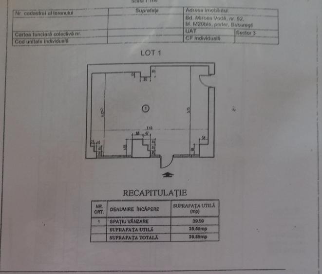 Spațiu comercial, de 40 mp, în Ultracentral