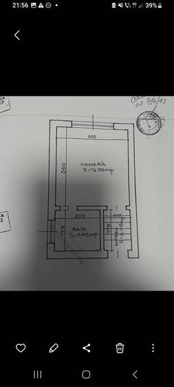 Garsonieră decomandată în Dacia