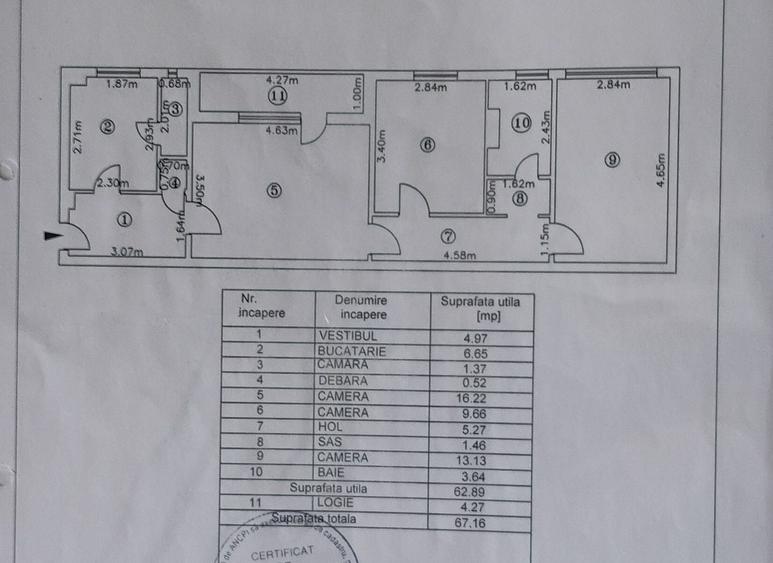 Apartament cu 3 camere semidecomandat, mobilat în Alexandru Obregia