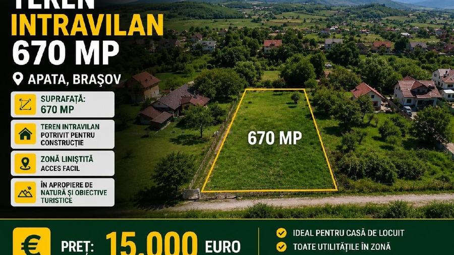 Teren în Apața