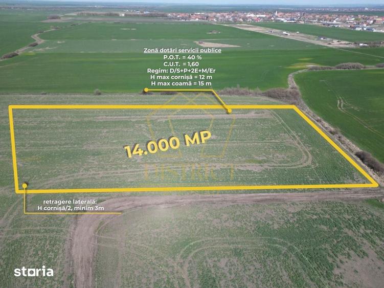 Teren de 14000 mp, în Sânandrei