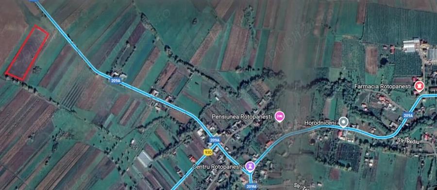 Teren de 18800 mp, în Rotopănești