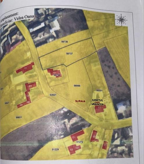 Teren de 1616 mp, în Suraia
