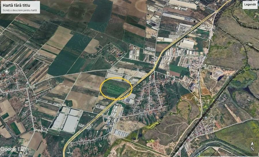 Teren de 14100 mp, în Nord