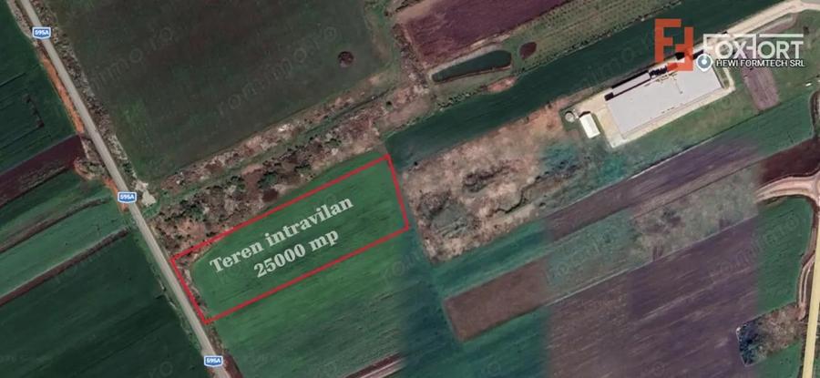Teren de 25000 mp, în Est
