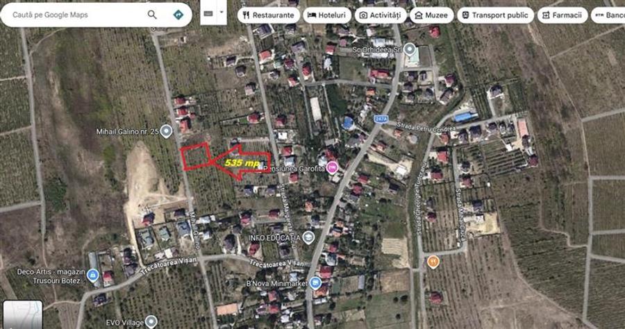 Teren intravilan de 535 mp, în Bucium