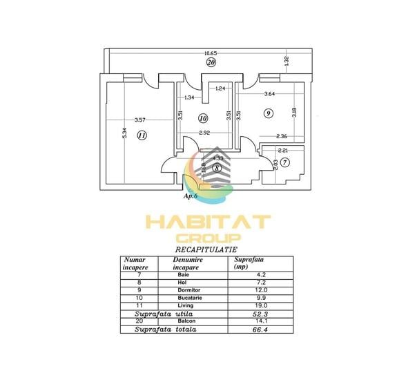 Apartament cu 2 camere decomandat în Berceni
