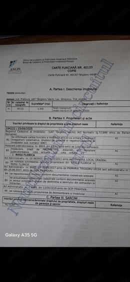 Teren de 2305 mp, în Nord
