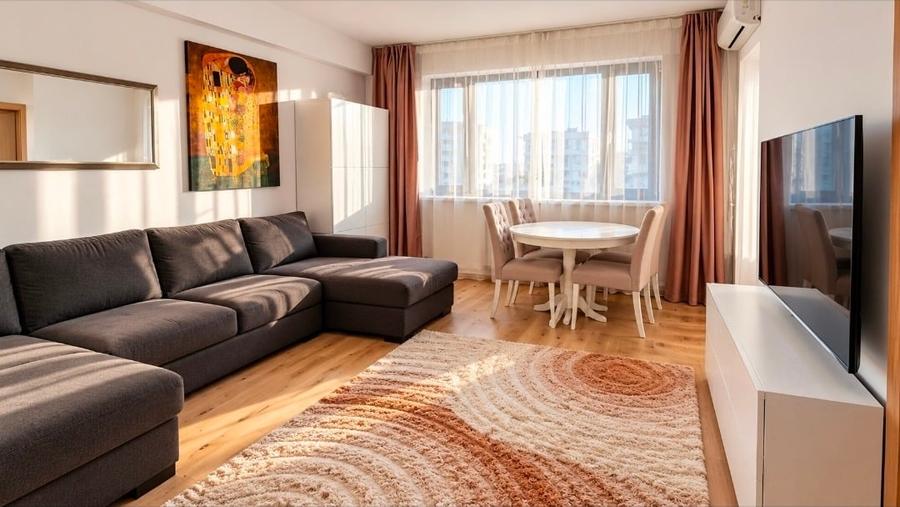 Apartament cu 3 camere, mobilat în Băneasa