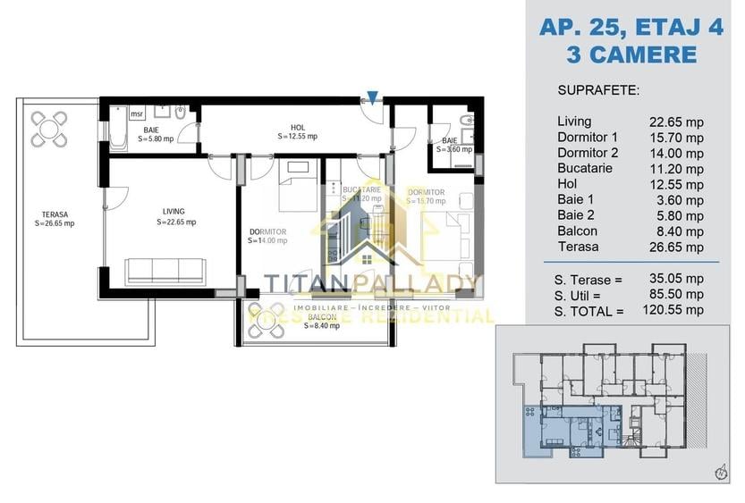 3 Camere / 121mp / Titan-Pallady / Balcon 35mp / Premium - 6