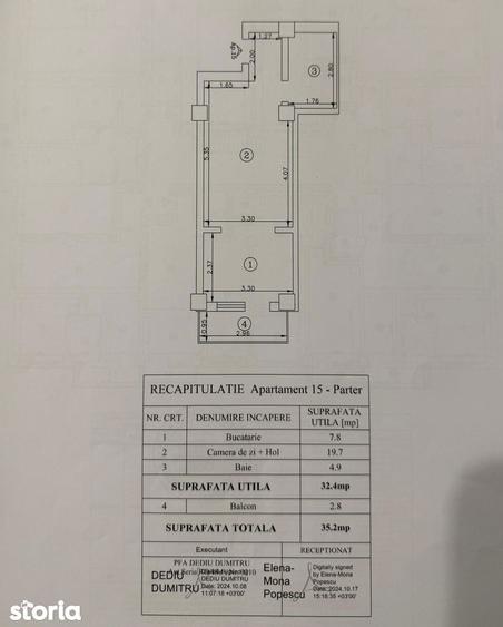 1 Camera- Valea Lupului - Megaimage- etaj 1 - 63000 euro - 5