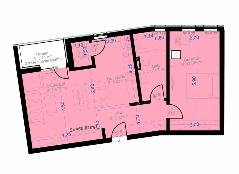 Apartament 2 camere cu camara, parcare inclusa, zona Aradului central - 4