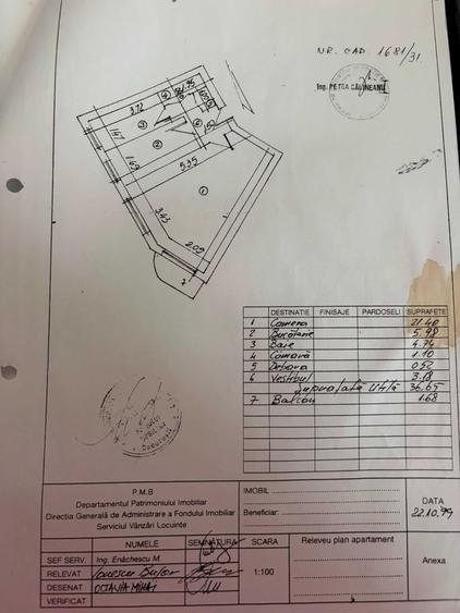 Garsonieră decomandată în 13 Septembrie