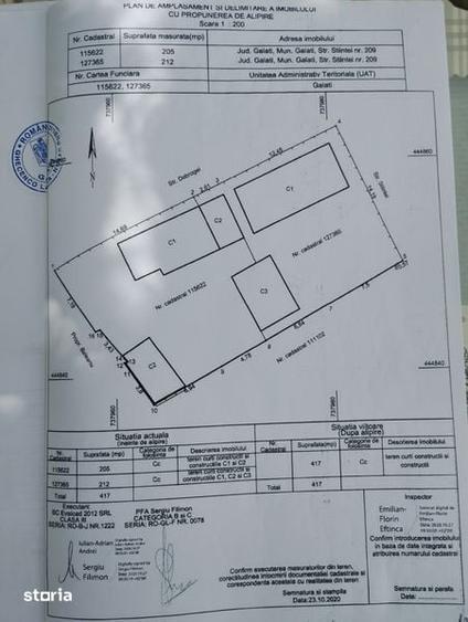 Teren de 417 mp, în Țiglina 1