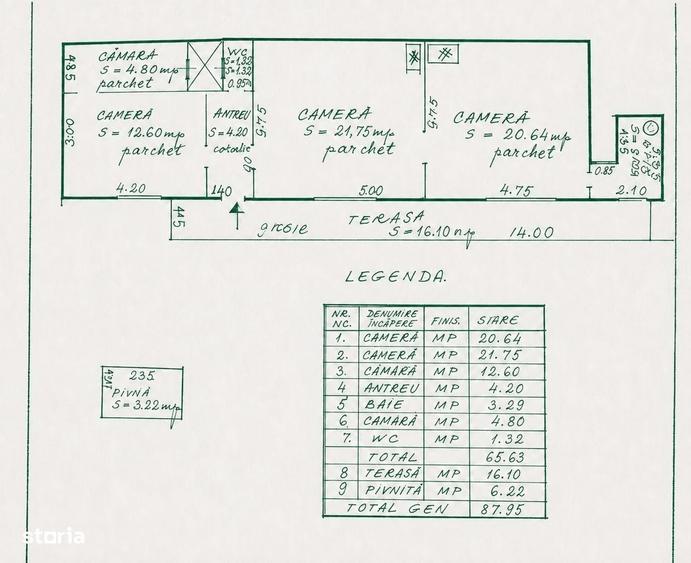 Apartament 3 camere 69mp, tavan inalt - Dorobantilor - Central - 4