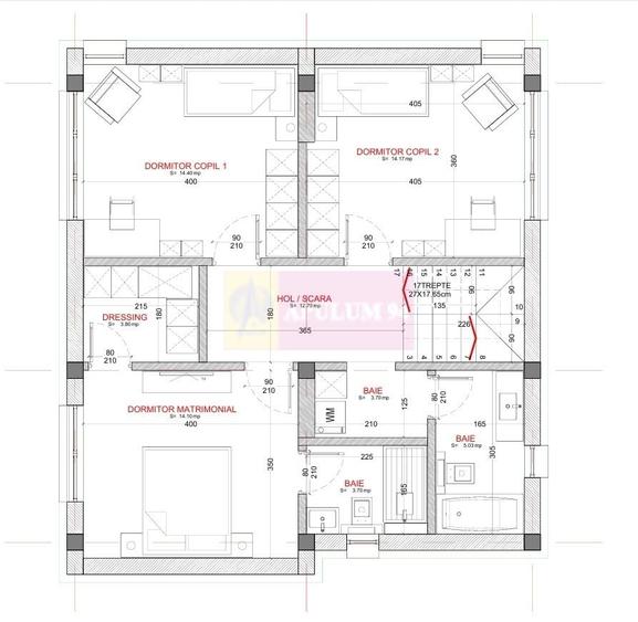 Casă cu 4 camere cu Teren 117 Mp în 1 Decembrie
