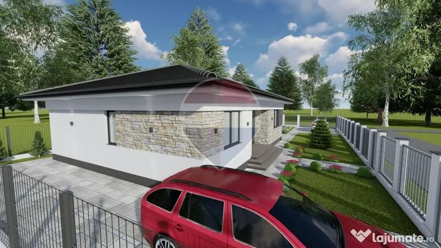 Casă cu 4 camere cu Teren 550 Mp în Mocira
