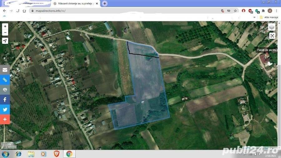 Teren de 46627 mp, în Scobinți