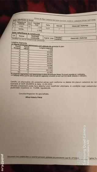 Teren de 1350 mp, în Dridu
